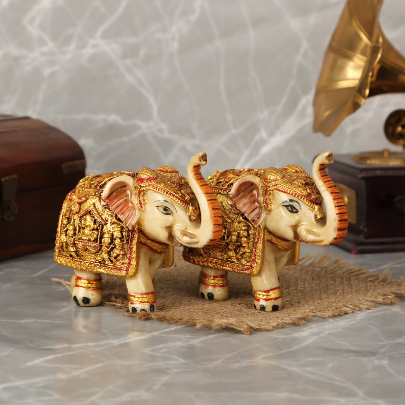Wealth & Wisdom Elephants pair - Image 3